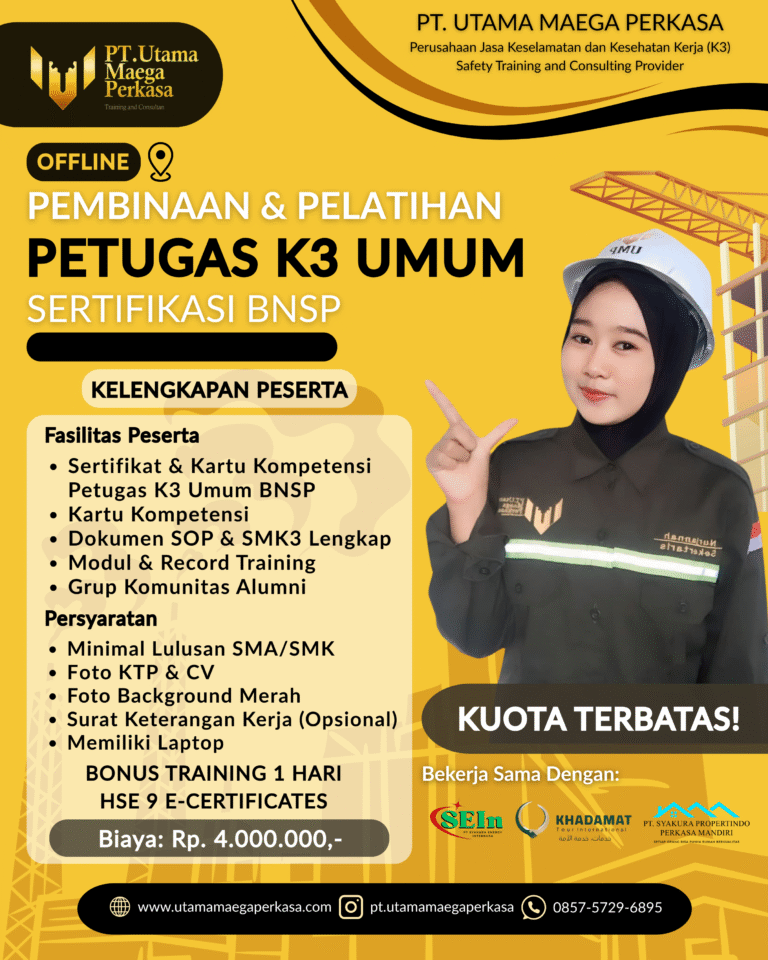 Petugas K3 Umum Online